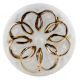 White Gold Floral Ceramic Dresser Knobs